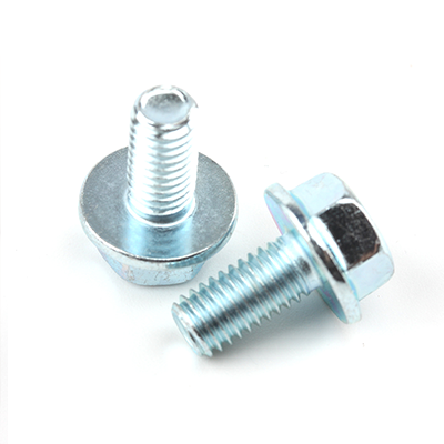 工業(yè)熊碳鋼8.8級藍白鋅六角頭法蘭螺栓DIN6921