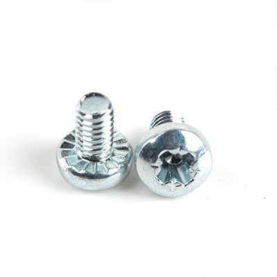 工業(yè)熊碳鋼4.8級(jí)環(huán)保藍(lán)白鋅鍍厚8μm定制十字槽盤(pán)頭帶齒螺釘定制D5988